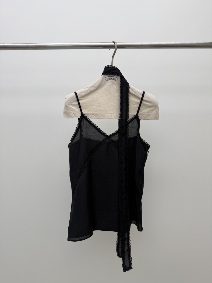 ONE MONE韓國直郵女裝新品26夏季熱賣吊帶背心含脖帶天絲ONE MONE吊帶/背心圖色2