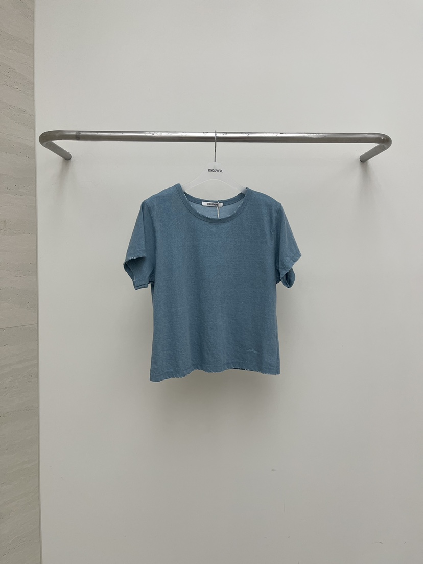 ATMOSPHERE韓國代購女裝新品熱賣真品休閑時尚人氣T恤復古ATMOSPHERE/BLINGT恤圖色2