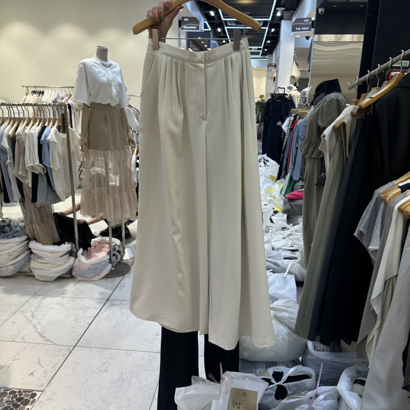 SANS韓國東大門直郵女裝新款休閑時尚職業推薦休閑褲褶裥SANS休閑褲圖色1