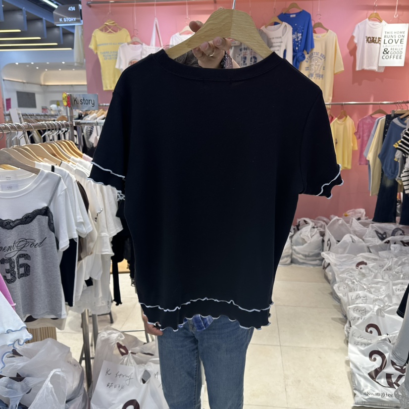 K STORY韓國直郵女裝新款休閑26春夏熱賣推薦T恤不含項鏈K STORYT恤