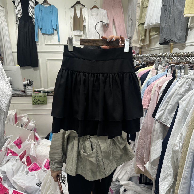 J.RITZY韓國直郵實拍女士新品26春夏職業熱賣休閑裙褲多層J.RITZY裙褲圖色2