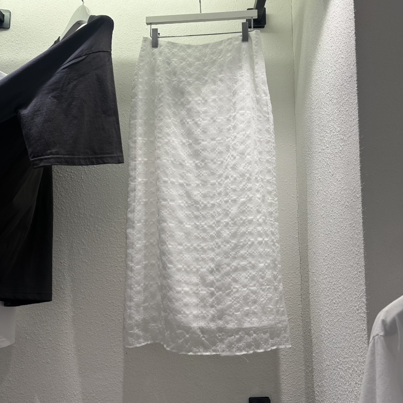 EVE東大門實拍韓國女士新款職業推薦人氣休閑長裙網狀雙層EVE長裙圖色1