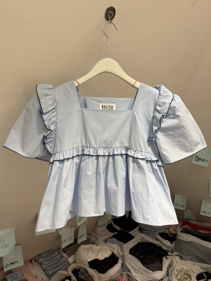 BELITA-L韓國代購女裝新款熱賣人氣26春夏26夏季襯衫蕾絲衫BELITA-L襯衫/蕾絲衫圖色2