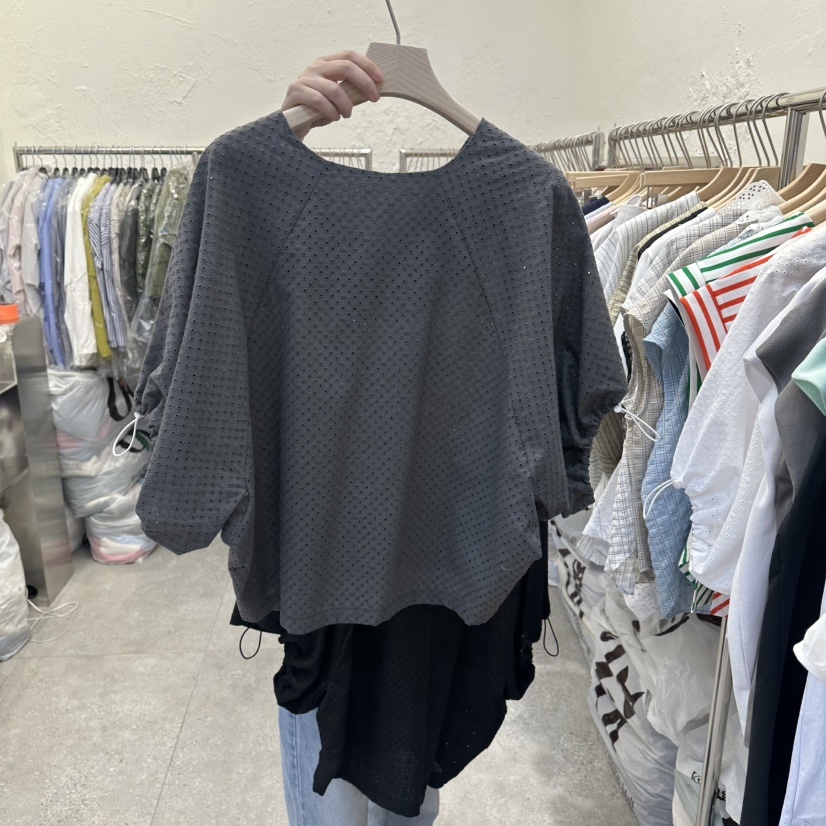 DA YLOG韓國直郵實拍女士新款26春夏人氣時尚襯衫蕾絲衫DA YLOG襯衫/蕾絲衫圖色2灰色