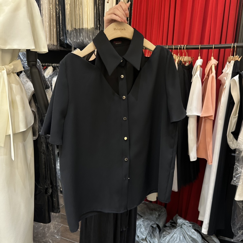 HERISH韓國直郵女裝新款26夏季職業推薦26春夏襯衫蕾絲衫Haute-Herish-Q襯衫/蕾絲衫圖色3