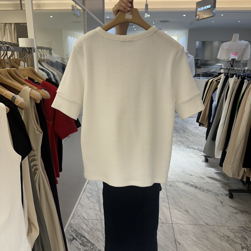 MER韓國代購女裝新品人氣時尚26夏季熱賣26春夏休閑職業T恤MER/ANGELO BIANCOT恤