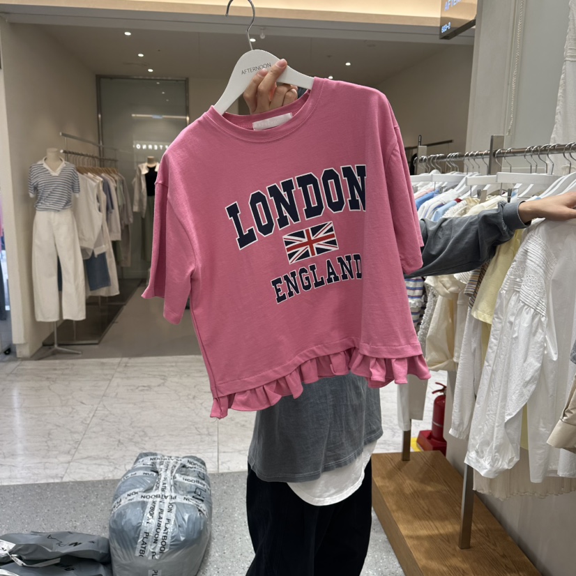 AFTERNOON東大門實拍韓國女裝新款職業26夏季休閑時尚T恤AFTERNOONT恤圖色1