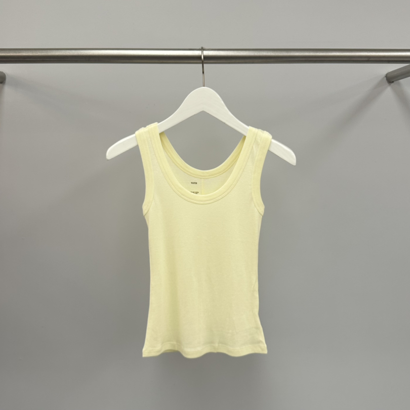 WATER/RIVER韓國代購女裝新款人氣推薦吊帶背心柔軟圓領WATER/RIVER吊帶/背心圖色3