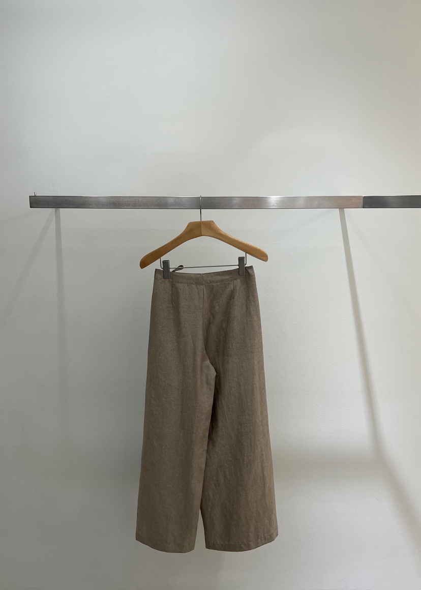 ONESTASTE韓國代購女士新品熱賣休閑26春夏休閑褲披肩亞麻TASTE/ONESTASTE休閑褲