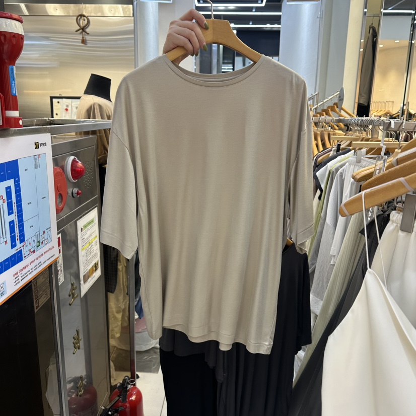 SANS韓國直郵女士新品26夏季職業熱賣人氣時尚26春夏T恤莫代爾SANST恤圖色3