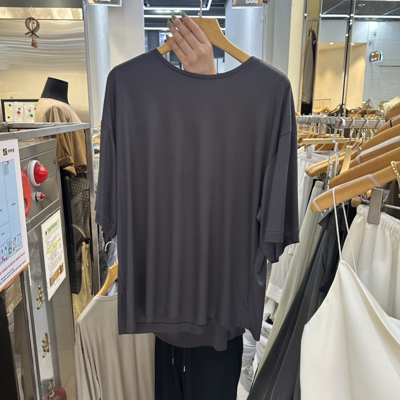 SANS韓國直郵女士新品26夏季職業熱賣人氣時尚26春夏T恤莫代爾SANST恤圖色4