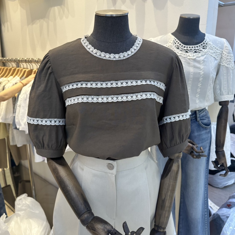 2nd B-S韓國直郵女裝新品熱賣休閑時尚26夏季襯衫蕾絲衫2nd B-S襯衫/蕾絲衫圖色1