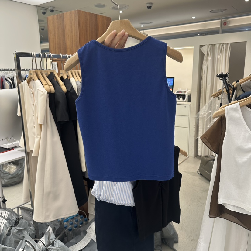 MER韓國直郵女裝新品時尚職業休閑26春夏人氣吊帶背心V領MER/ANGELO BIANCO吊帶/背心