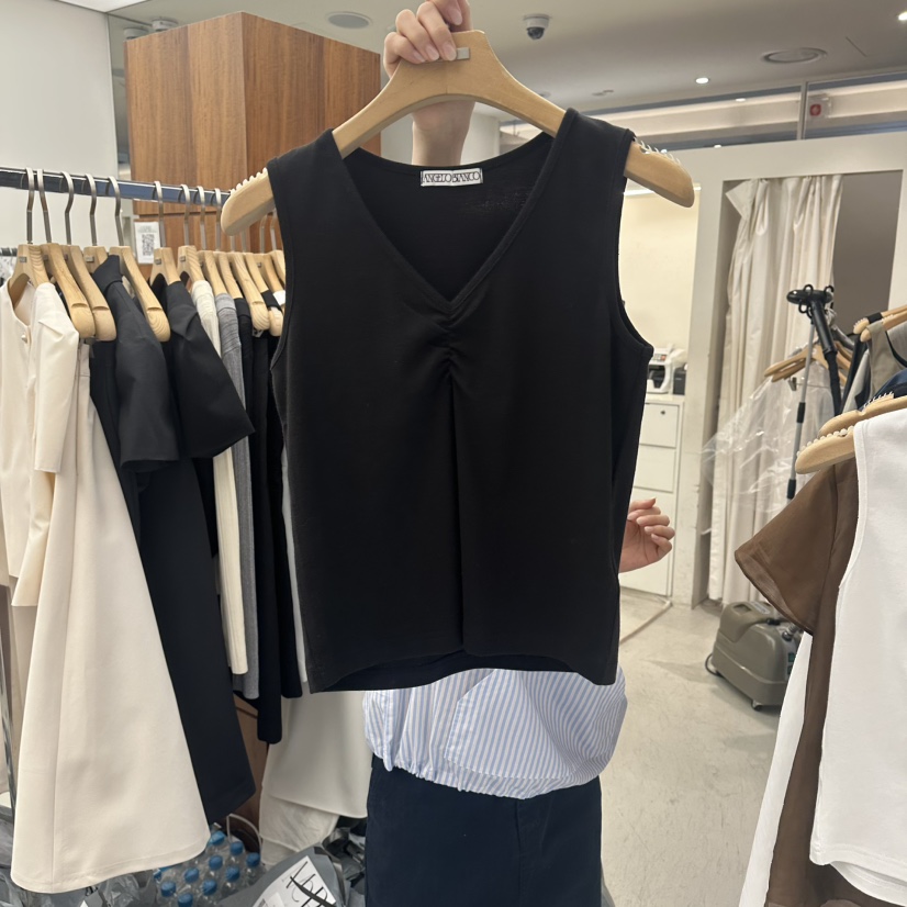 MER韓國直郵女裝新品時尚職業休閑26春夏人氣吊帶背心V領MER/ANGELO BIANCO吊帶/背心圖色3