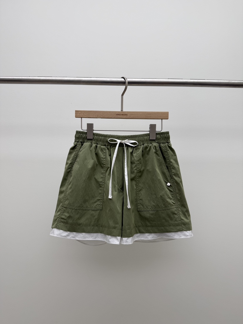 ONE MONE韓國東大門代購女士新品26夏季推薦職業熱賣短褲ONE MONE短褲圖色2