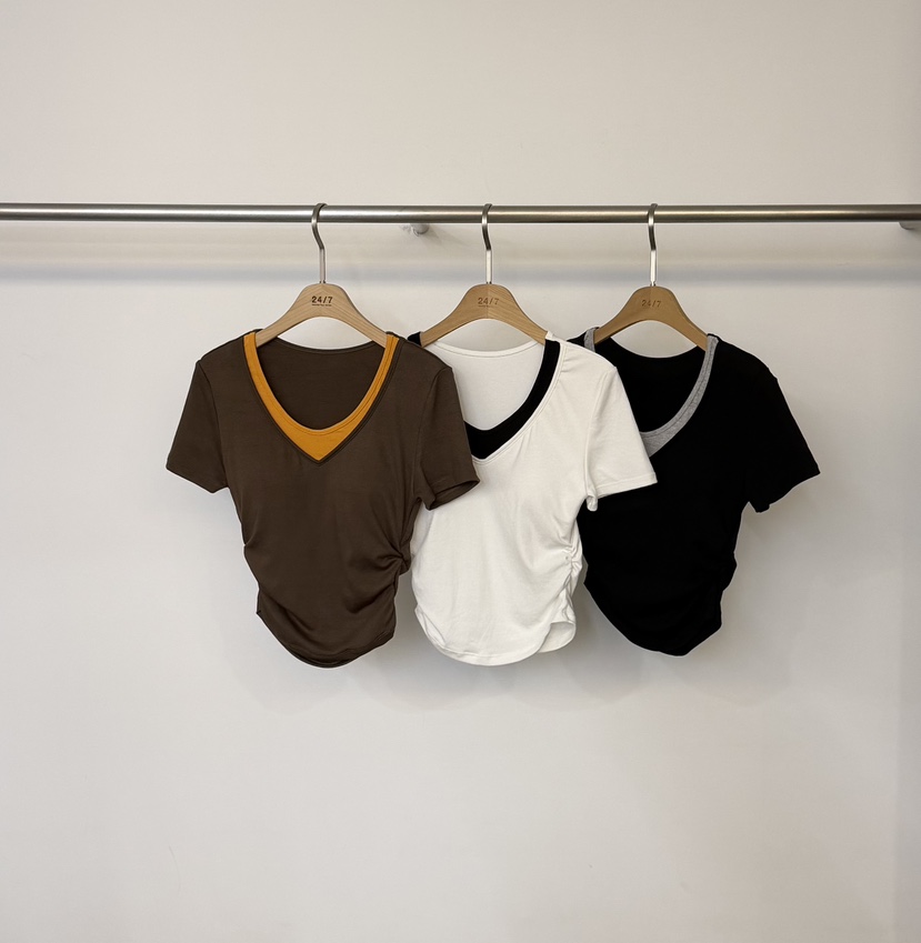 TWENTY FOUR SEVEN24-7韓國直郵實拍女裝新品推薦時尚T恤TEWNTY FOUR SEVEN24-7T恤