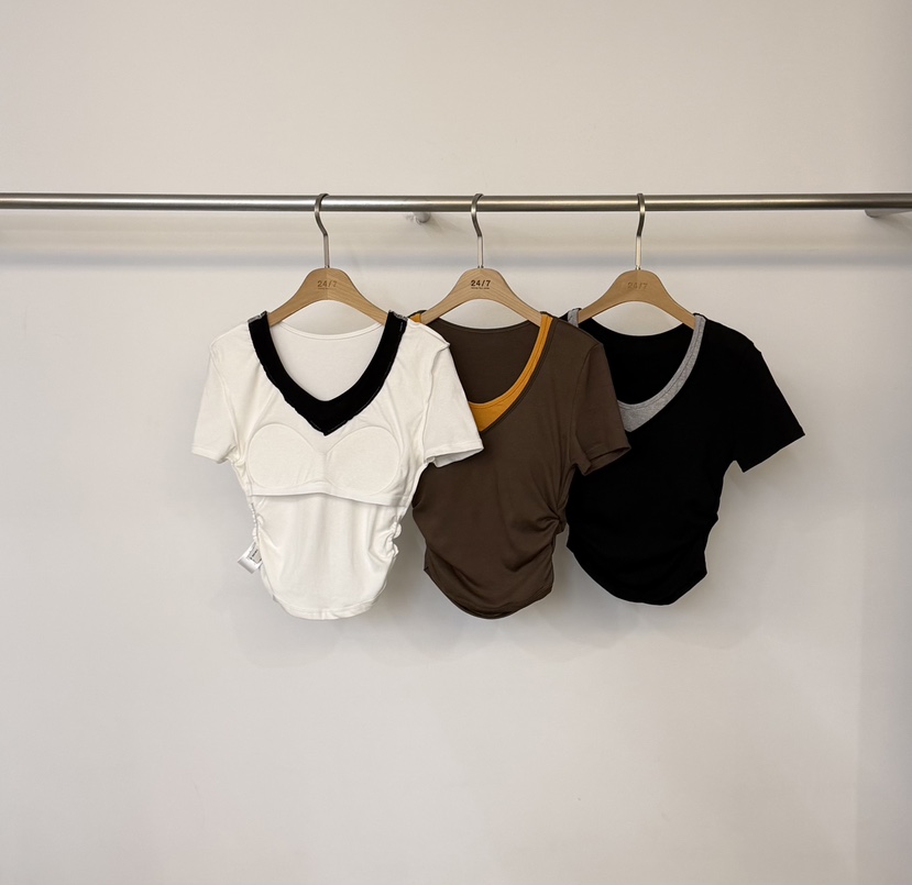 TWENTY FOUR SEVEN24-7韓國直郵實拍女裝新品推薦時尚T恤TEWNTY FOUR SEVEN24-7T恤