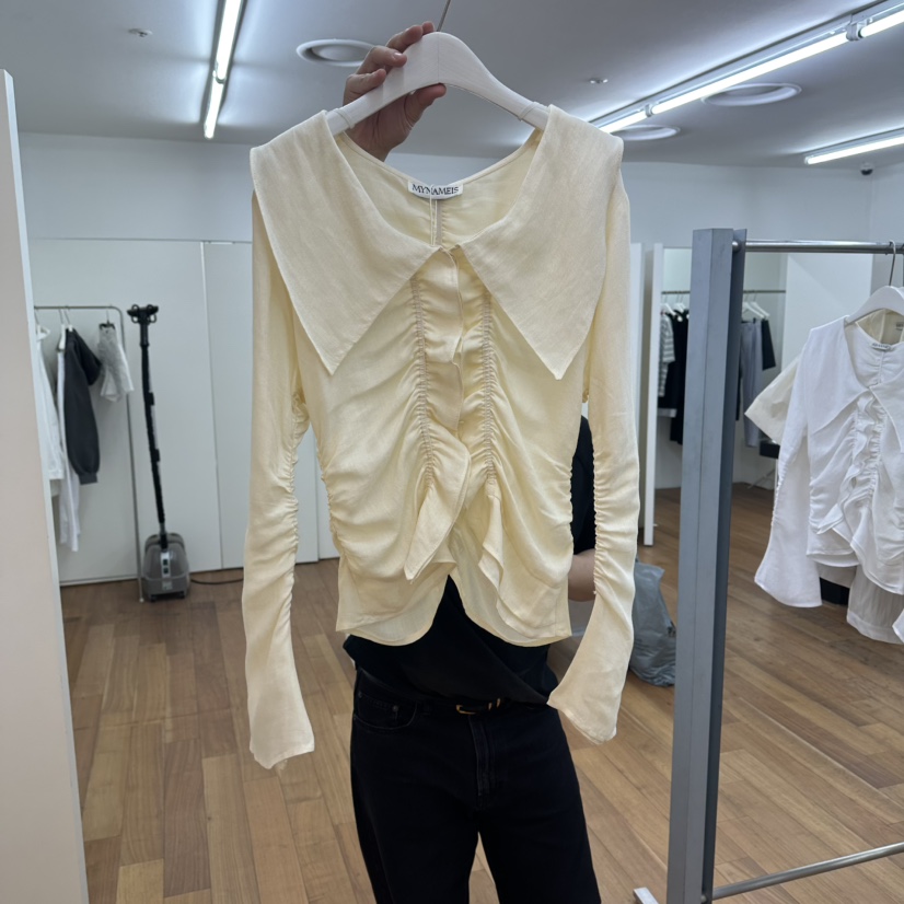 MYNAMEIS/AIME HOPE MAKE東大門實拍韓國女裝新品時尚襯衫蕾絲衫MYNAMEIS/AIME HOPE MAKE襯衫/蕾絲衫圖色1