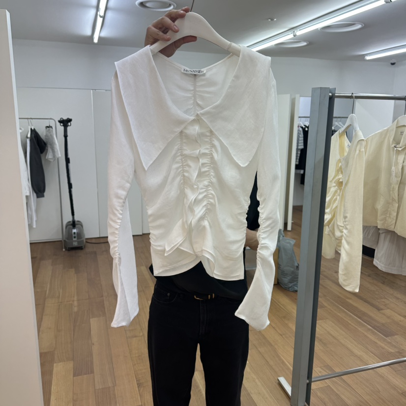 MYNAMEIS/AIME HOPE MAKE東大門實拍韓國女裝新品時尚襯衫蕾絲衫MYNAMEIS/AIME HOPE MAKE襯衫/蕾絲衫圖色2