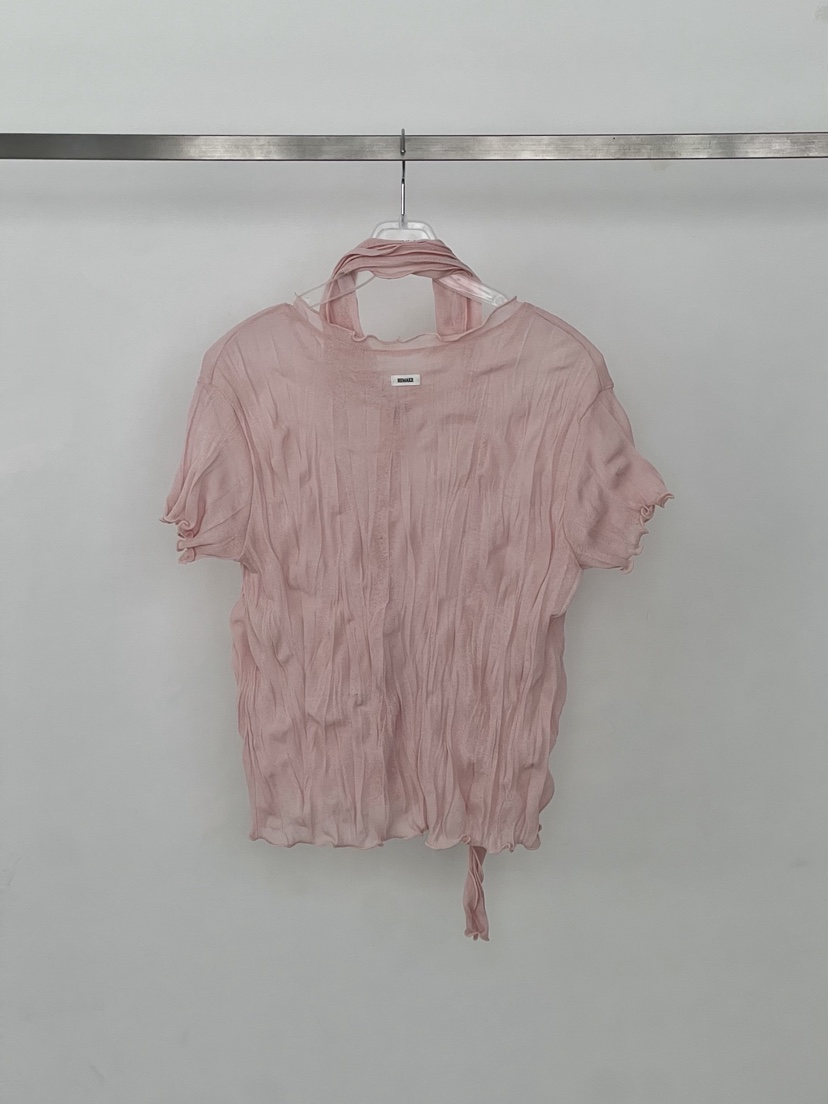 WEARABLE-L韓國東大門代購女士新品人氣襯衫蕾絲衫羊毛衫開襟WEARABLE襯衫/蕾絲衫