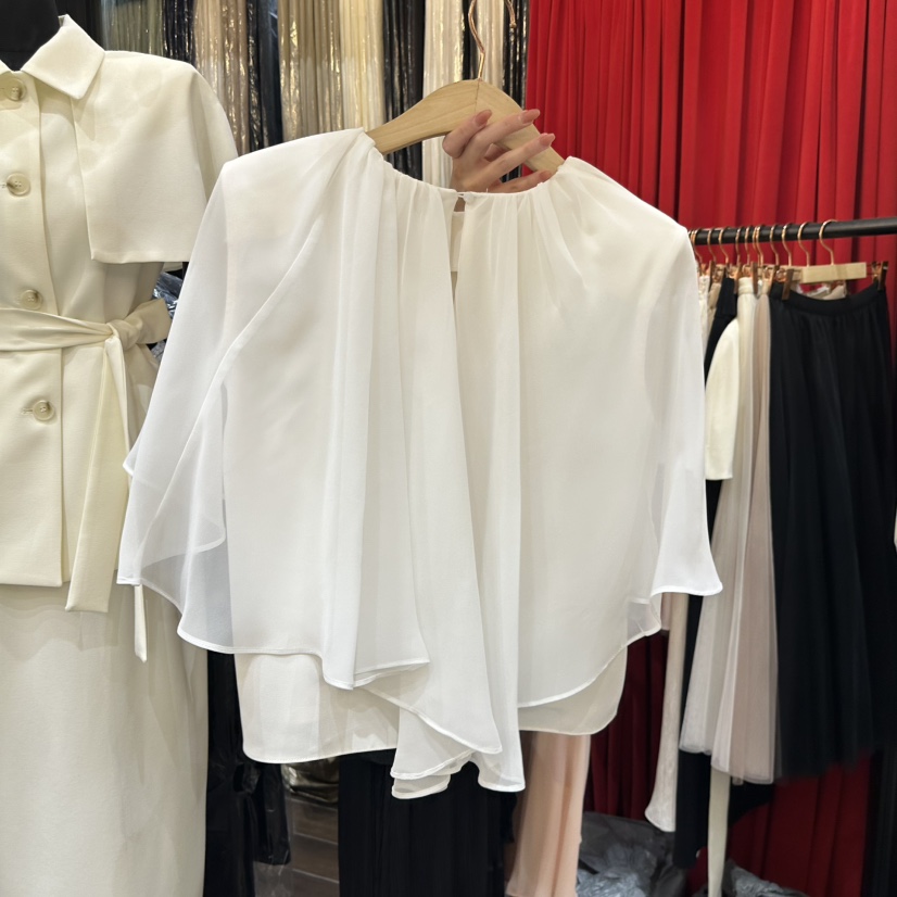 HERISH韓國直郵女士新款熱賣26夏季休閑襯衫蕾絲衫披肩雪紡Haute-Herish-Q襯衫/蕾絲衫