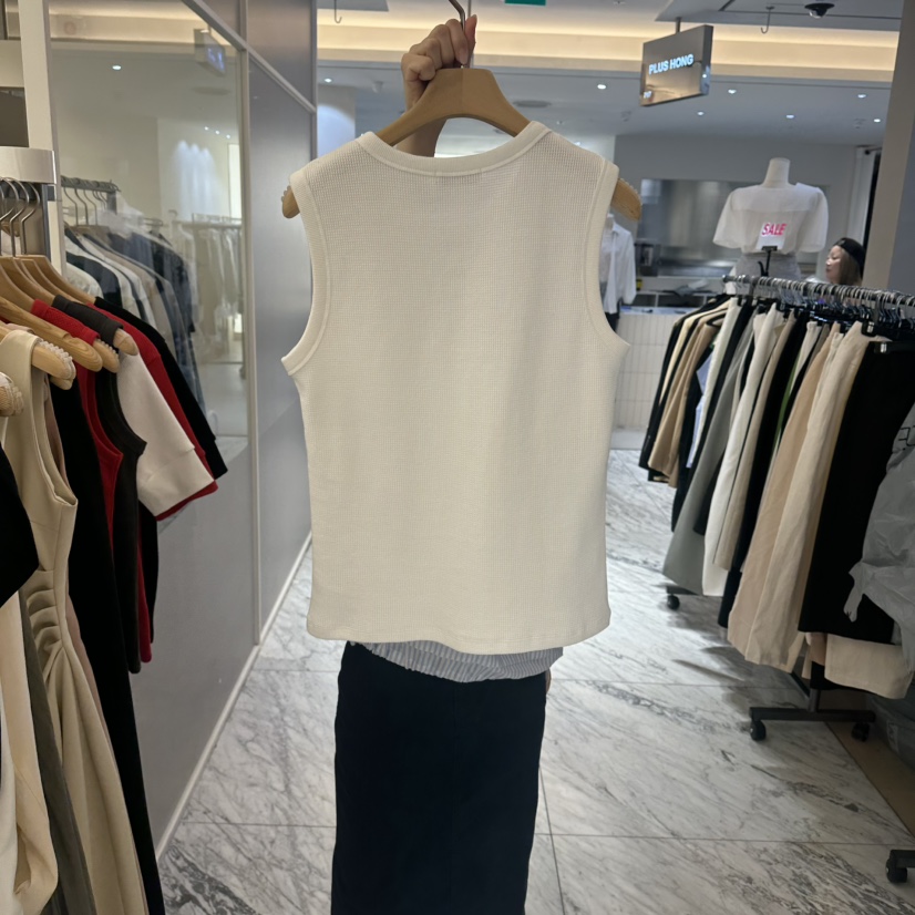 MER韓國直郵女士新款26夏季熱賣職業26春夏時尚推薦吊帶背心MER/ANGELO BIANCO吊帶/背心