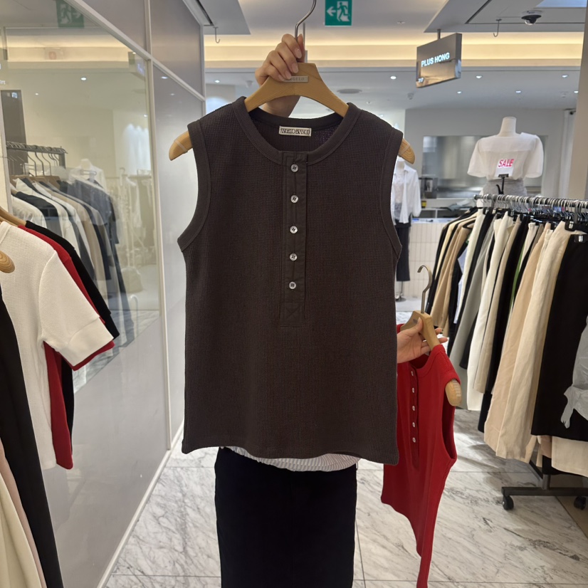 MER韓國直郵女士新款26夏季熱賣職業26春夏時尚推薦吊帶背心MER/ANGELO BIANCO吊帶/背心圖色2