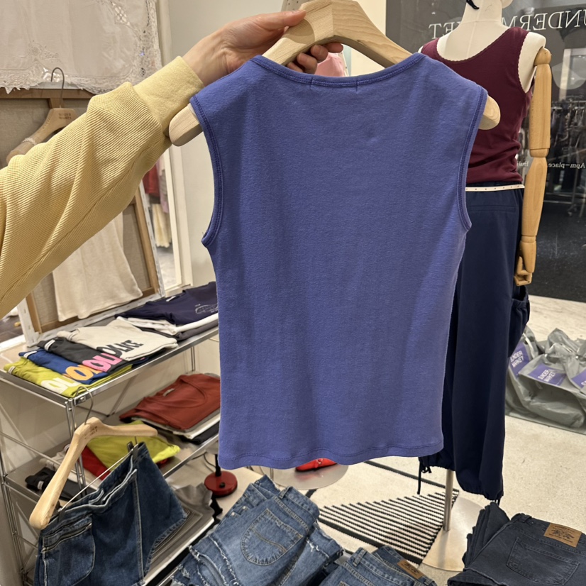 SUNDER MARKET韓國直郵女士新品26春夏職業熱賣吊帶背心SUNDER MARKET吊帶/背心