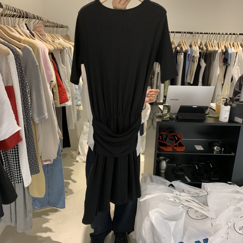 PLATE韓國直郵女裝新品26春夏人氣時尚26夏季休閑職業連衣裙PLATE連衣裙