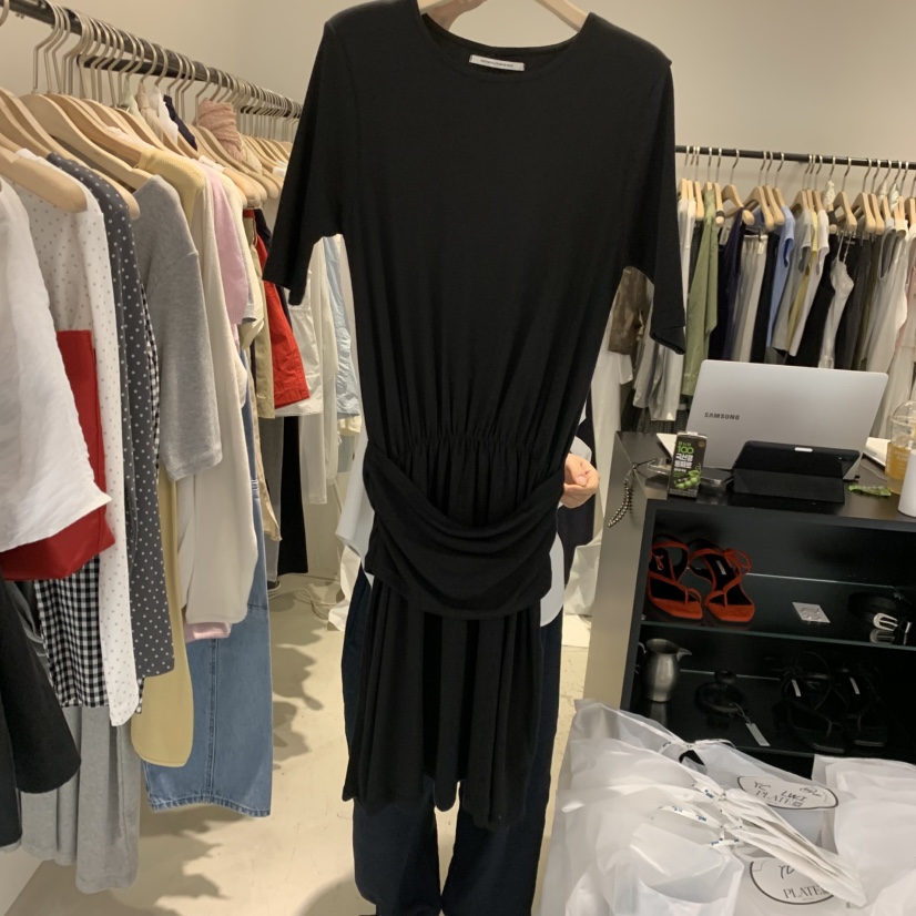 PLATE韓國直郵女裝新品26春夏人氣時尚26夏季休閑職業連衣裙PLATE連衣裙圖色1