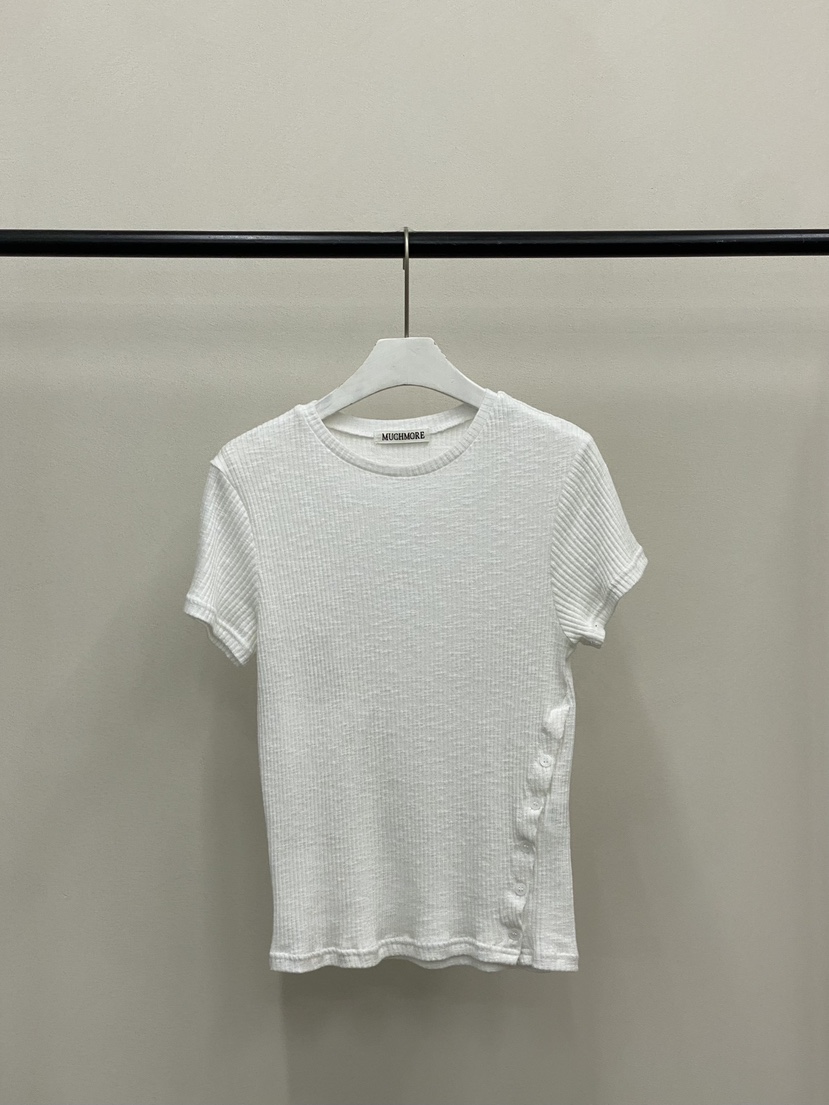 MUCH MORE/JACKPOT韓國東大門代購女士新品推薦T恤紐扣MUCH MORE/JACKPOTT恤圖色1