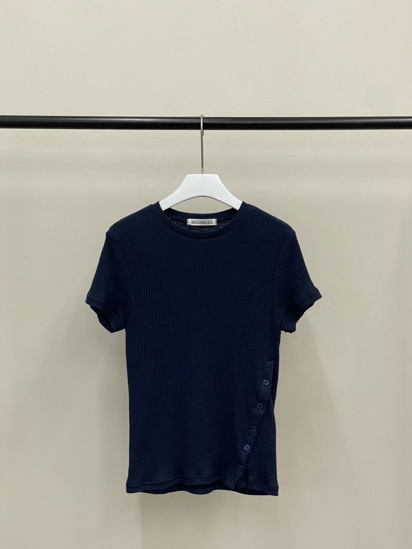 MUCH MORE/JACKPOT韓國東大門代購女士新品推薦T恤紐扣MUCH MORE/JACKPOTT恤圖色4