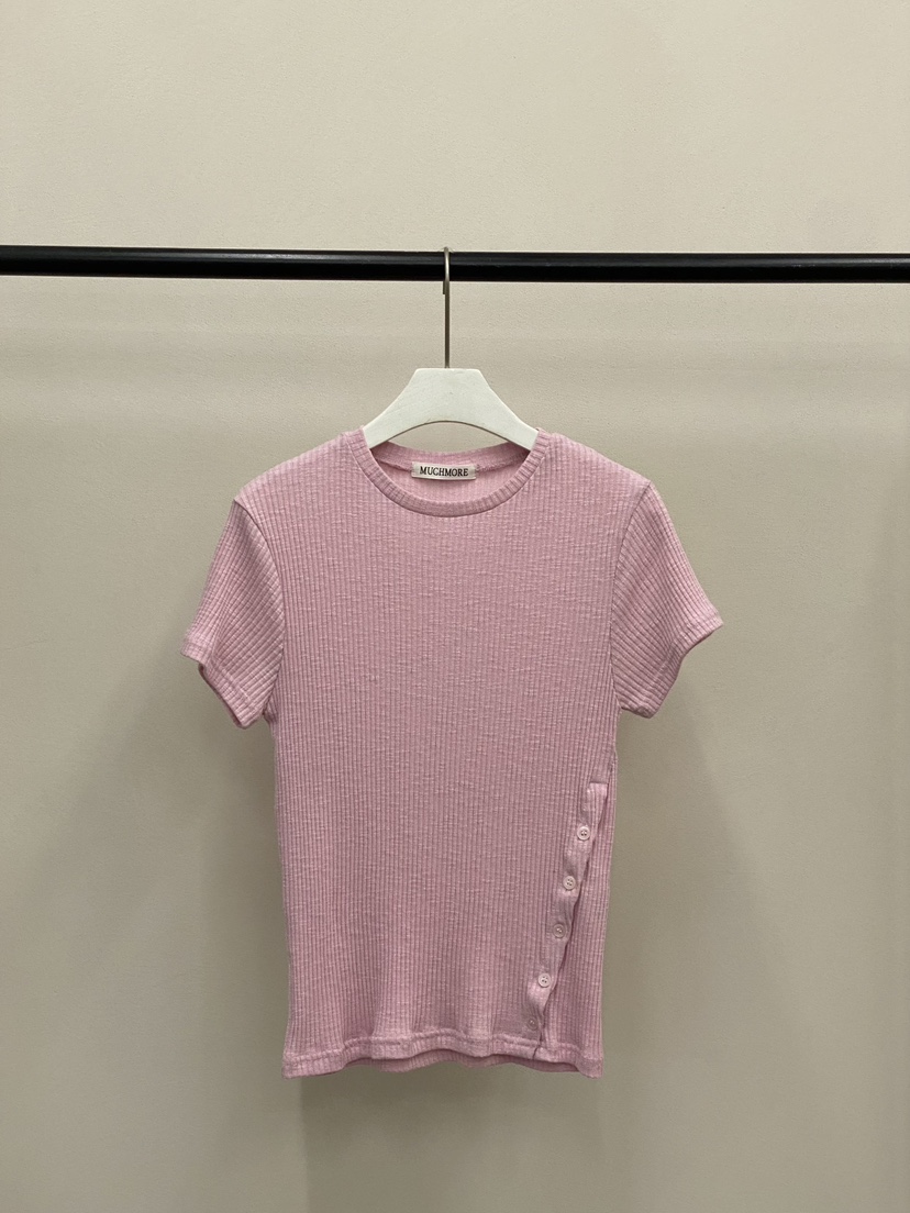 MUCH MORE/JACKPOT韓國東大門代購女士新品推薦T恤紐扣MUCH MORE/JACKPOTT恤圖色7