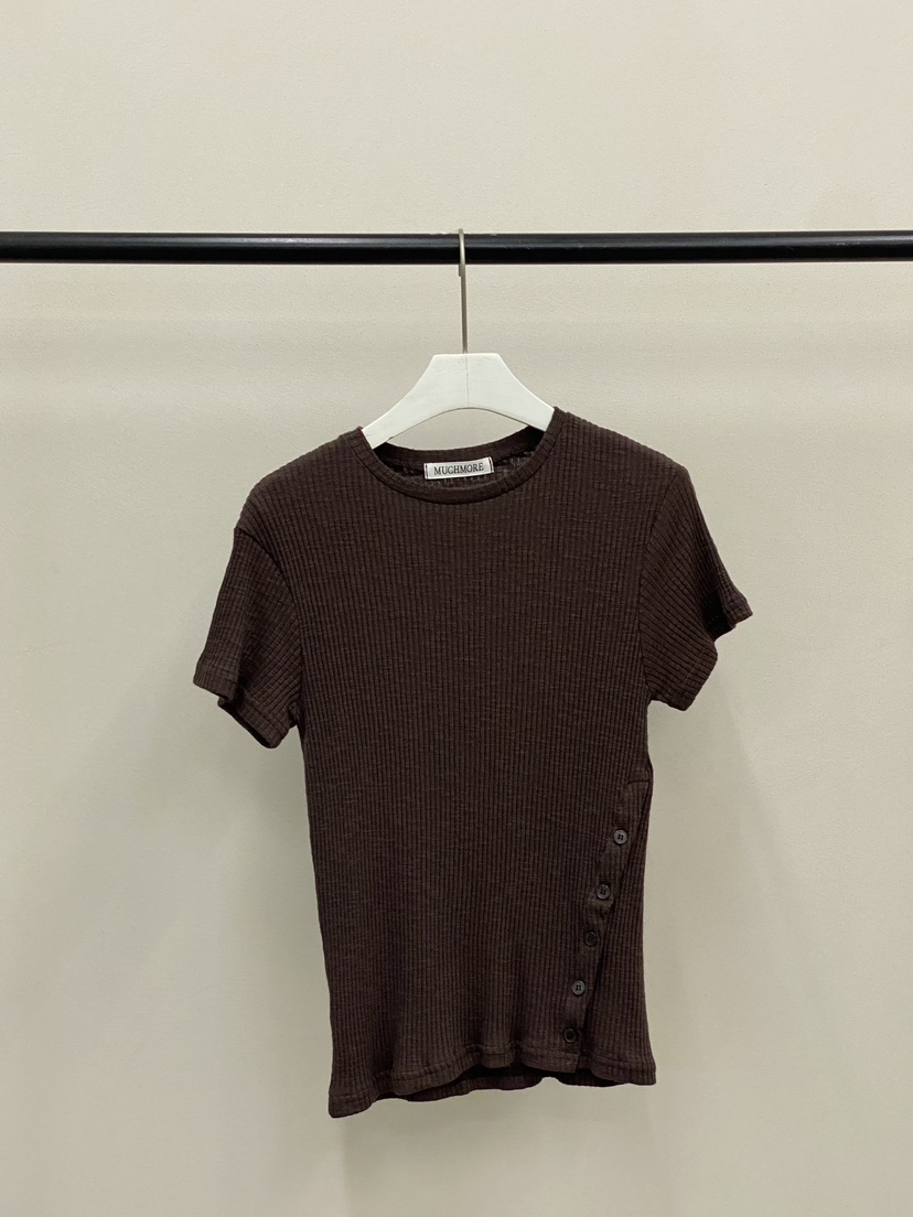 MUCH MORE/JACKPOT韓國東大門代購女士新品推薦T恤紐扣MUCH MORE/JACKPOTT恤圖色8