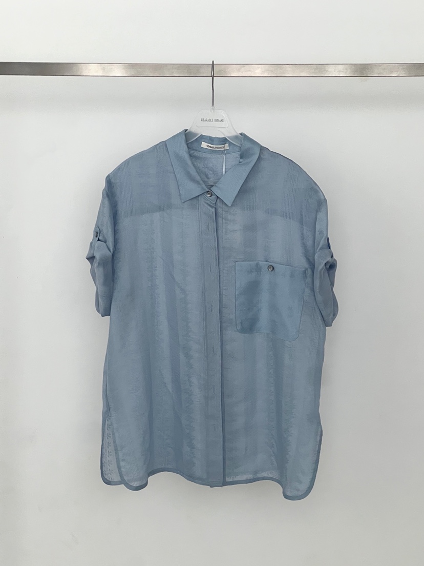WEARABLE-L東大門實拍韓國女裝新款休閑26夏季襯衫蕾絲衫WEARABLE襯衫/蕾絲衫圖色2