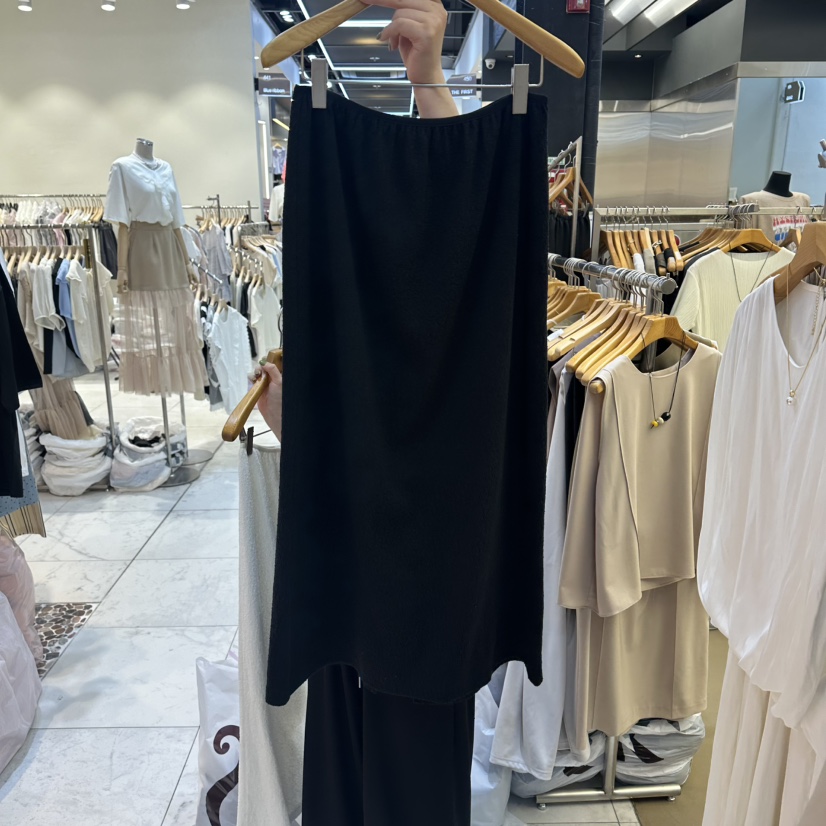 SANS韓國直郵實拍女裝新款職業休閑26夏季時尚推薦長裙蕾絲SANS長裙圖色2