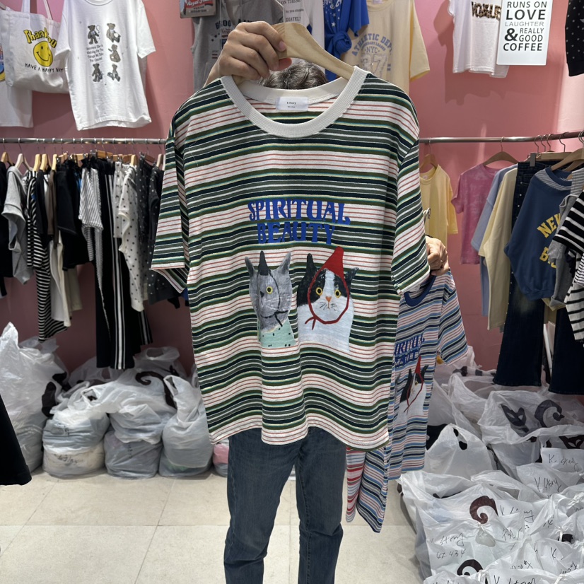 K STORY東大門實拍韓國女裝新款時尚休閑推薦26夏季職業T恤K STORYT恤圖色2