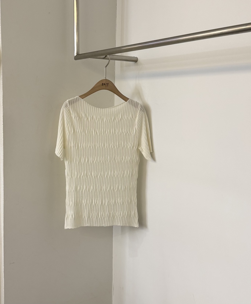 TWENTY FOUR SEVEN24-7韓國東大門代購女裝新品人氣襯衫蕾絲衫褶皺TEWNTY FOUR SEVEN24-7襯衫/蕾絲衫