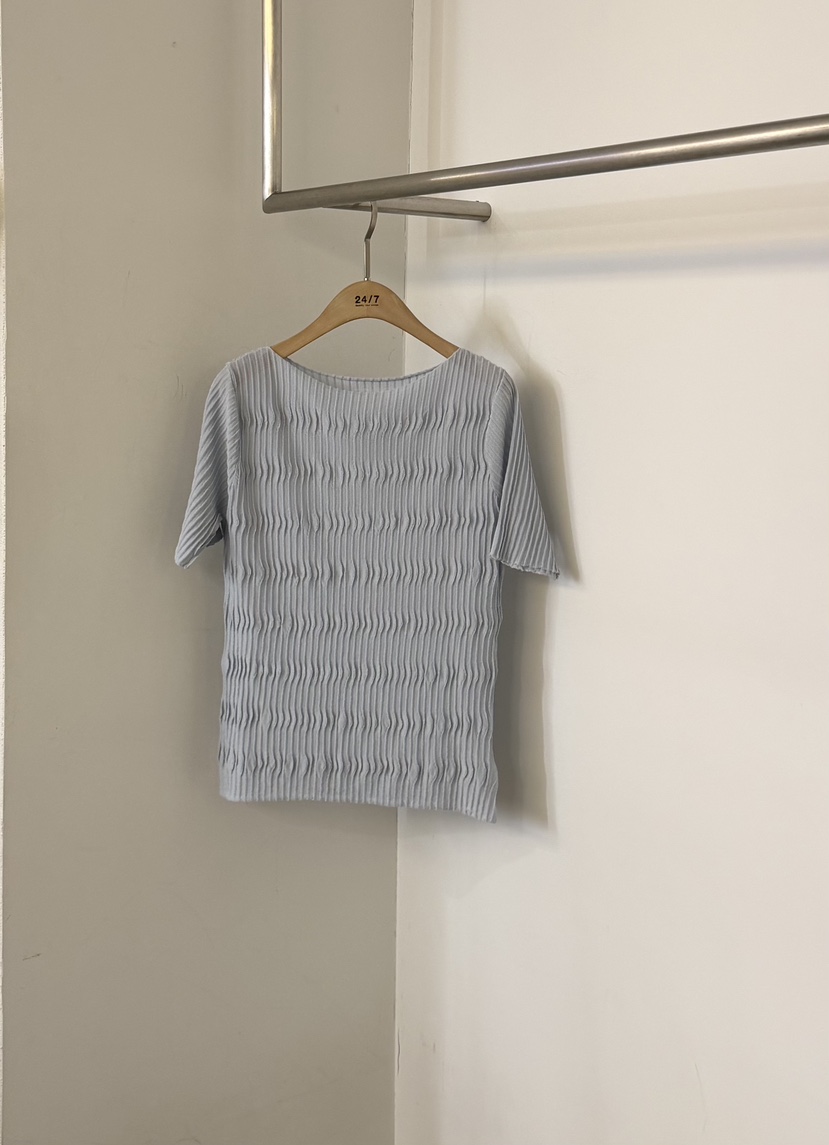 TWENTY FOUR SEVEN24-7韓國東大門代購女裝新品人氣襯衫蕾絲衫褶皺TEWNTY FOUR SEVEN24-7襯衫/蕾絲衫圖色1