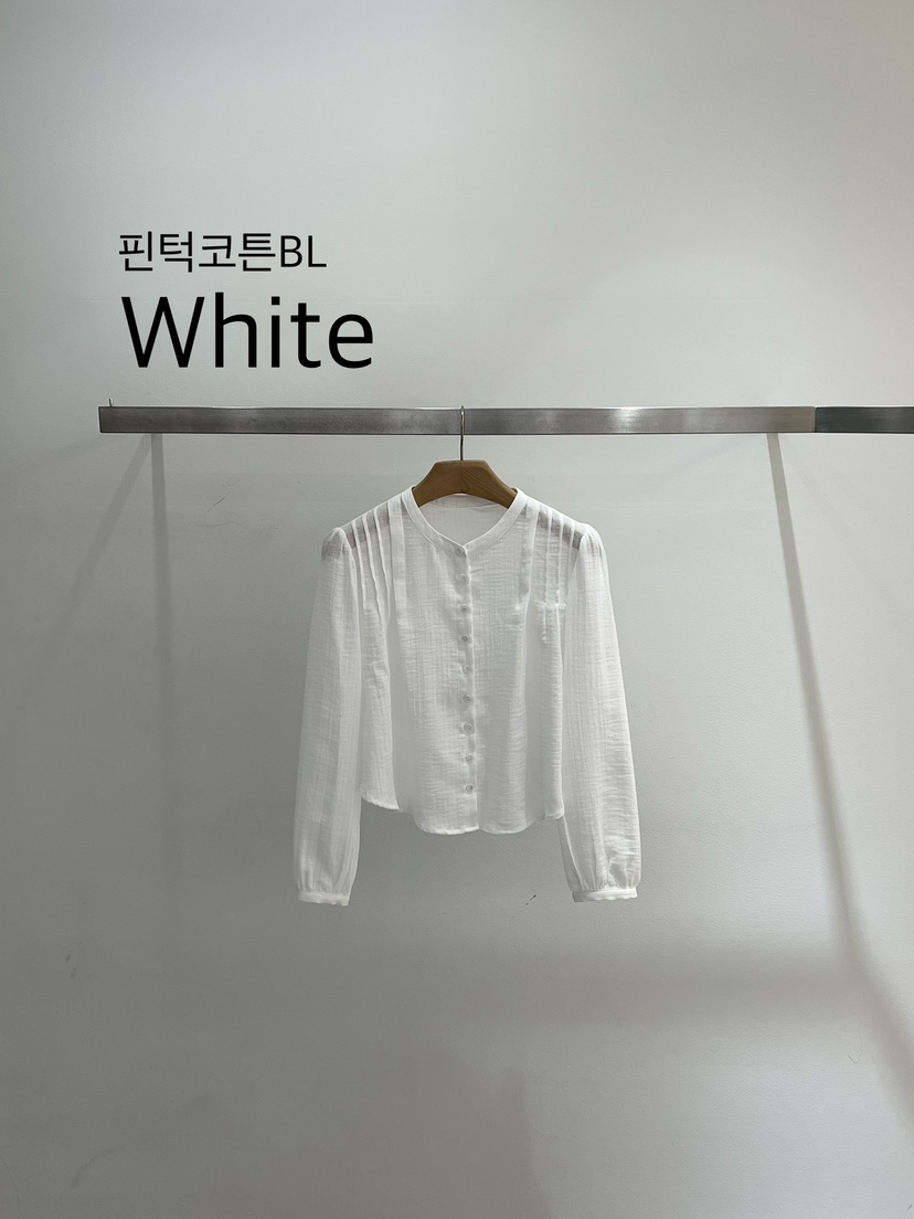 ONESTASTE韓國代購女裝新品26春夏人氣熱賣襯衫蕾絲衫褶裥棉TASTE/ONESTASTE襯衫/蕾絲衫圖色2