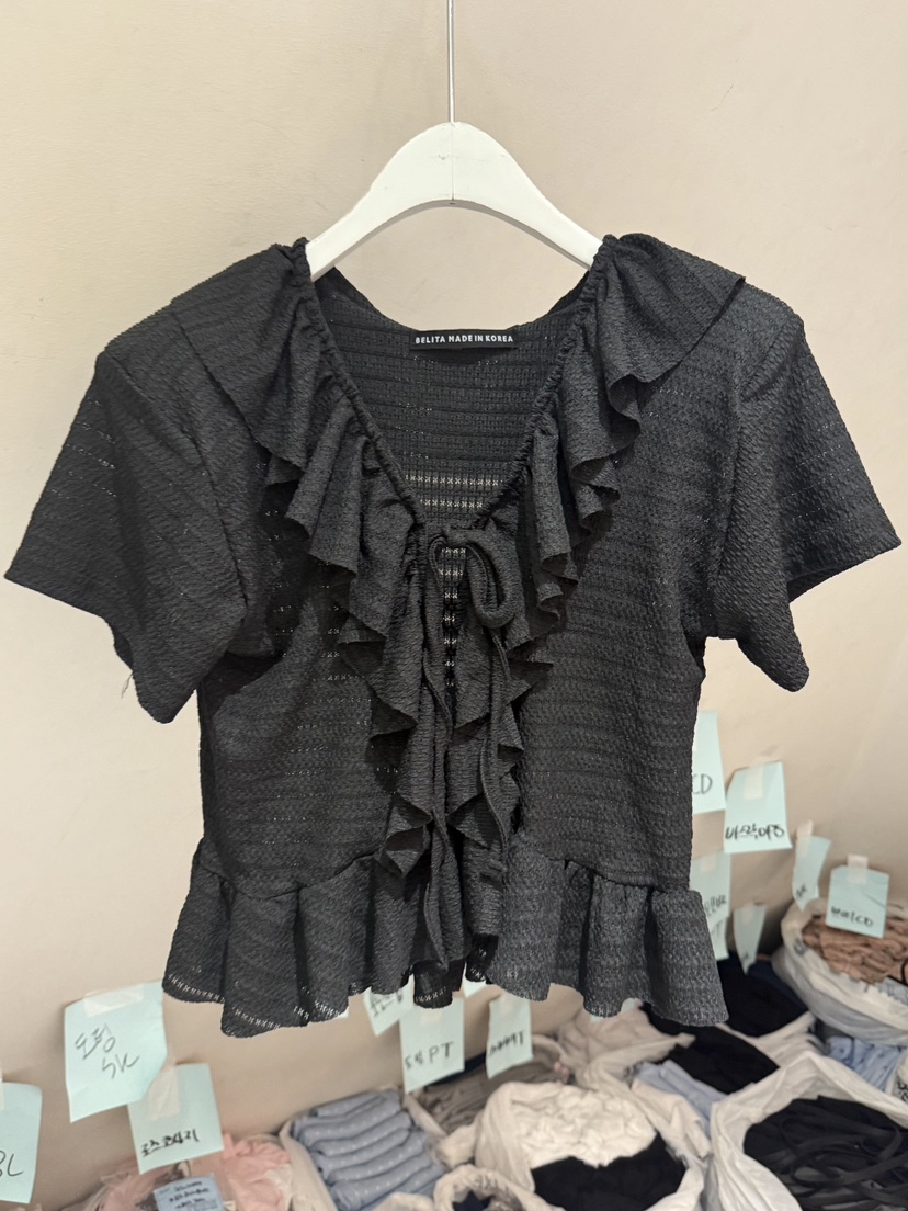 BELITA-L韓國東大門直郵女裝新款時尚26春夏職業襯衫蕾絲衫BELITA-L襯衫/蕾絲衫圖色3