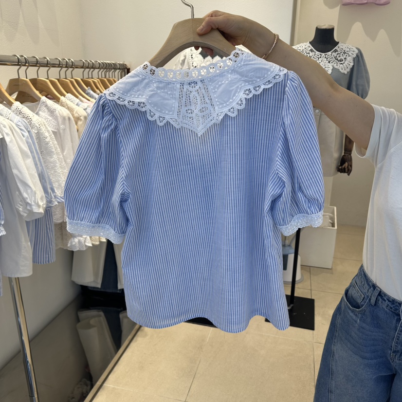 2nd B-S韓國東大門代購女裝新品休閑時尚26夏季襯衫蕾絲衫2nd B-S襯衫/蕾絲衫