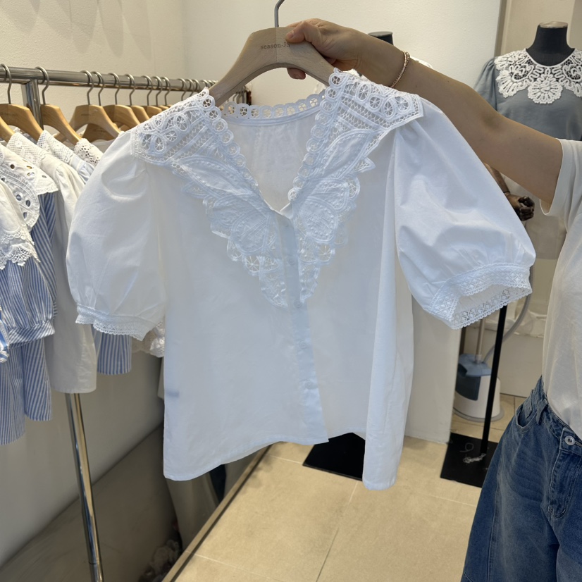 2nd B-S韓國東大門代購女裝新品休閑時尚26夏季襯衫蕾絲衫2nd B-S襯衫/蕾絲衫圖色2