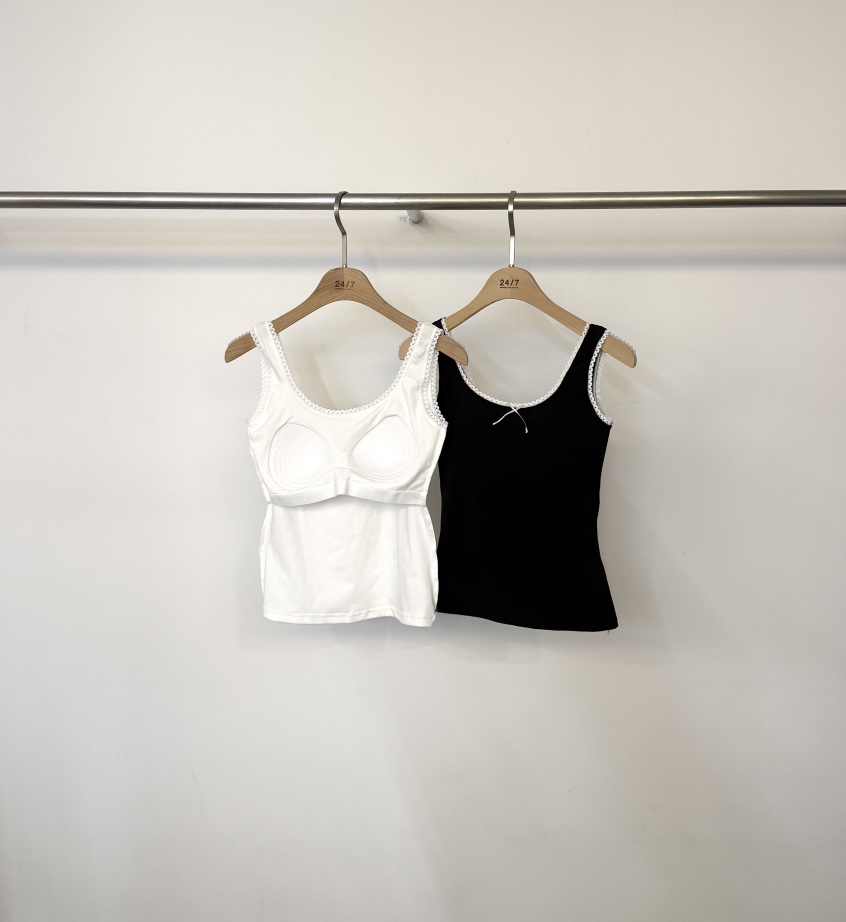 TWENTY FOUR SEVEN24-7韓國直郵女裝新款26夏季吊帶背心無袖緞帶TEWNTY FOUR SEVEN24-7吊帶/背心