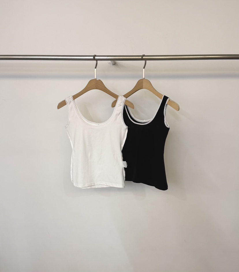 TWENTY FOUR SEVEN24-7韓國直郵女裝新款26夏季吊帶背心無袖緞帶TEWNTY FOUR SEVEN24-7吊帶/背心