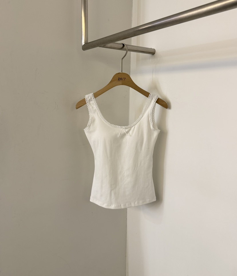 TWENTY FOUR SEVEN24-7韓國直郵女裝新款26夏季吊帶背心無袖緞帶TEWNTY FOUR SEVEN24-7吊帶/背心