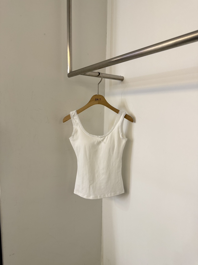 TWENTY FOUR SEVEN24-7韓國直郵女裝新款26夏季吊帶背心無袖緞帶TEWNTY FOUR SEVEN24-7吊帶/背心圖色1