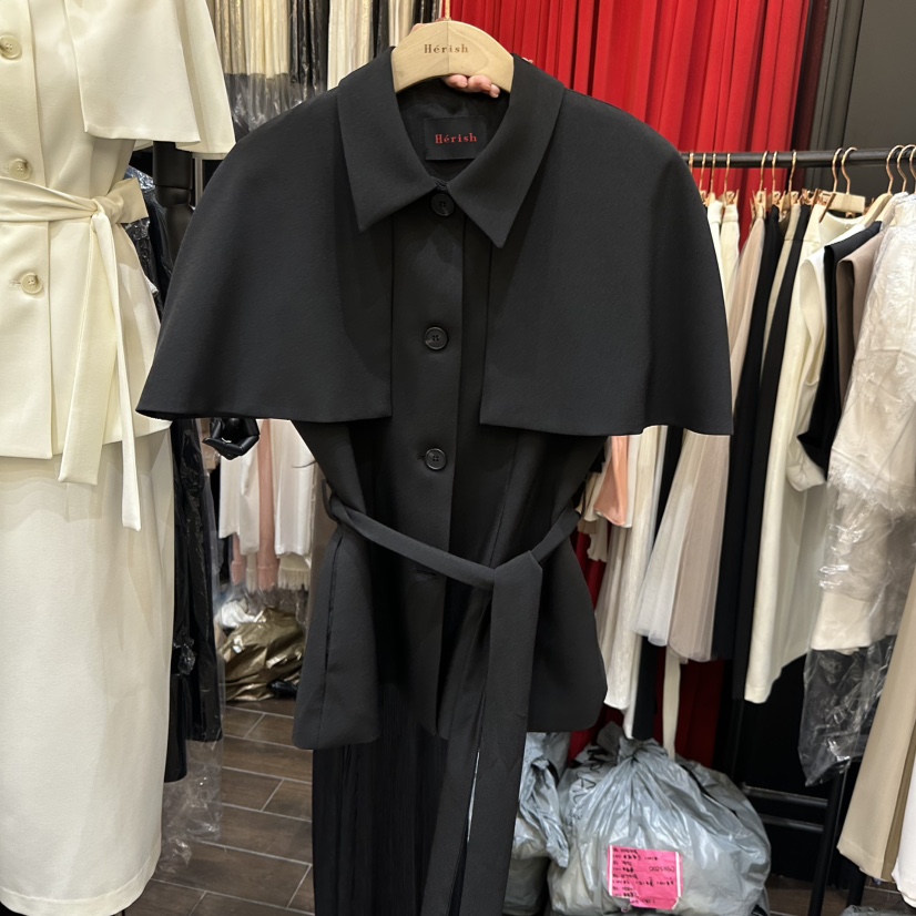 HERISH-HAUTE韓國直郵實拍女士新款26夏季時尚夾克披肩腰帶Herish-Haute-A夾克圖色3