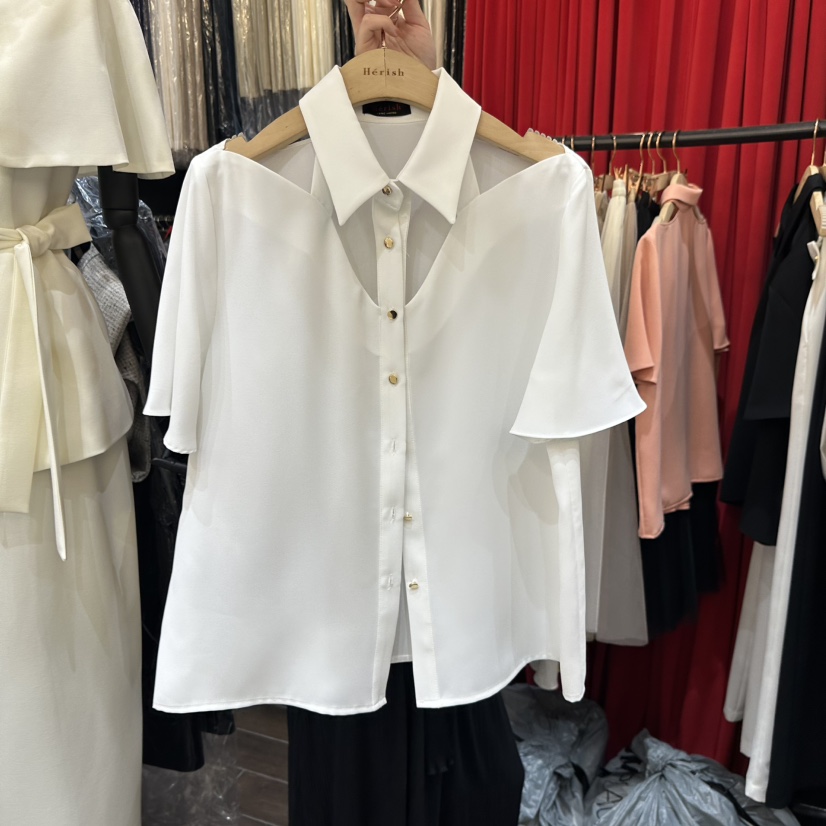 HERISH-HAUTE韓國直郵實拍女裝新款職業26春夏襯衫蕾絲衫Herish-Haute-A襯衫/蕾絲衫圖色2