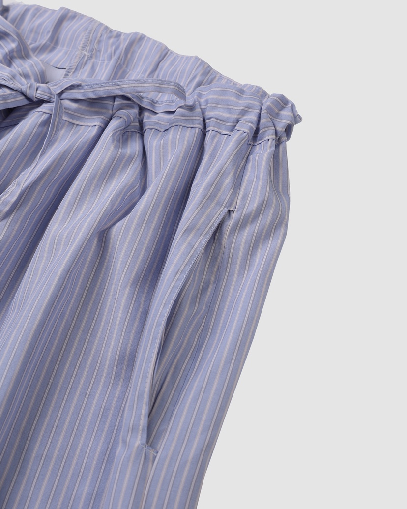 GVR COMPANY/RAWOO東大門實拍韓國女裝新品熱賣休閑褲褶裥條紋GVR COMPANY/RAWOO休閑褲